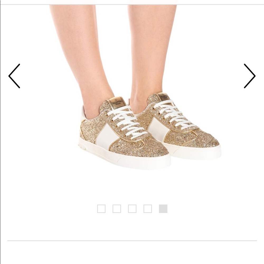 Valentino Garavani Fly Crew Glitter Sneakers